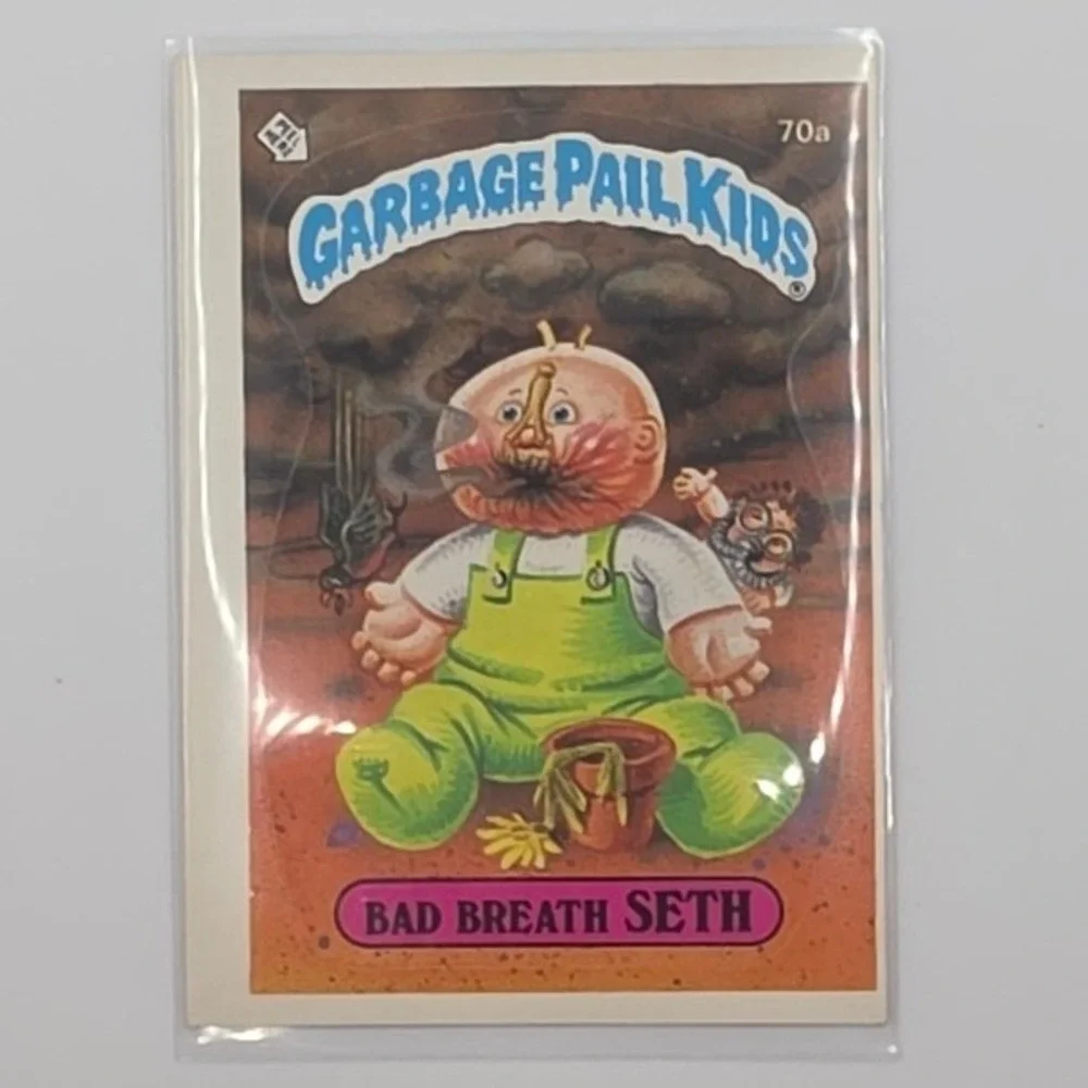 Topps Garbage Pail Kids OS2 Bad Breath Seth Good 70a Miscut